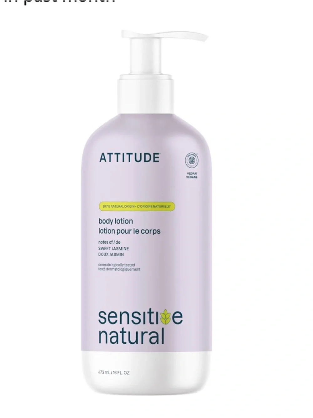 ATTITUDE Sensitive Natural Volume & Shine Conditioner & Body Lotion Set NEW $39